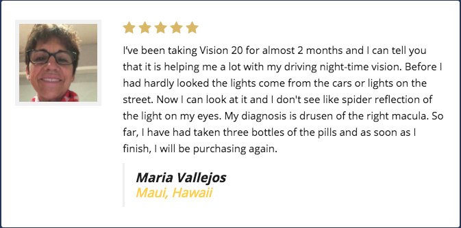 Vision 20 customer reviews 