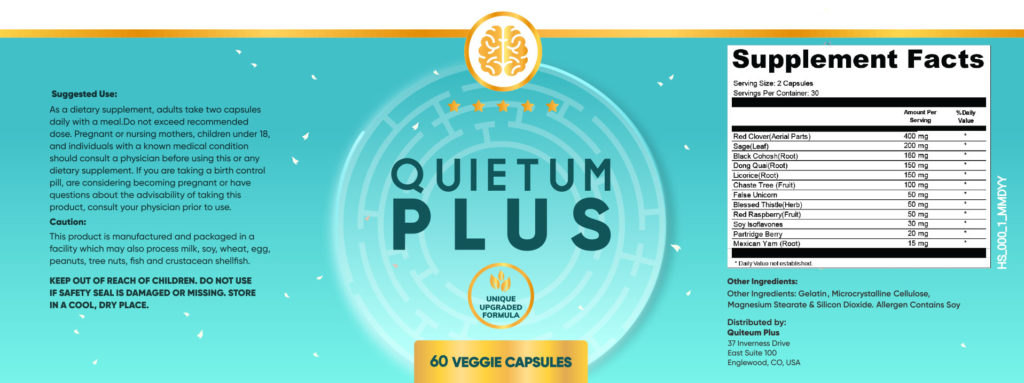 quietum plus supplement facts