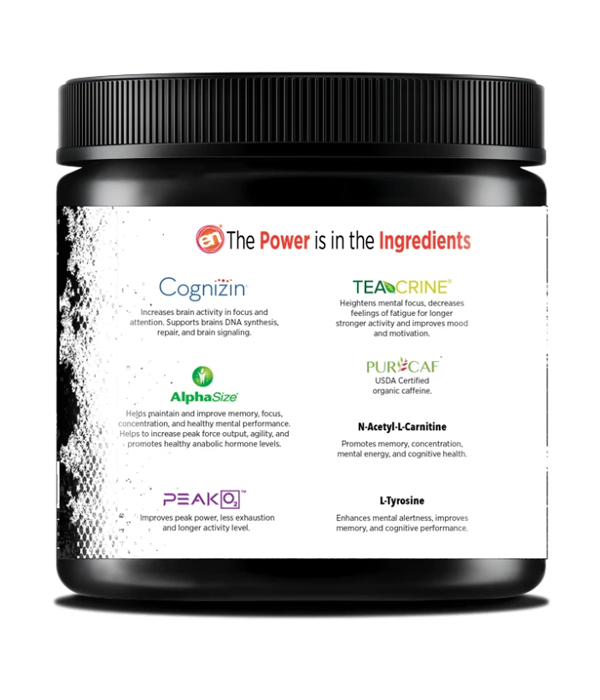 EarthNutri Energy + Focus Supplement Facts